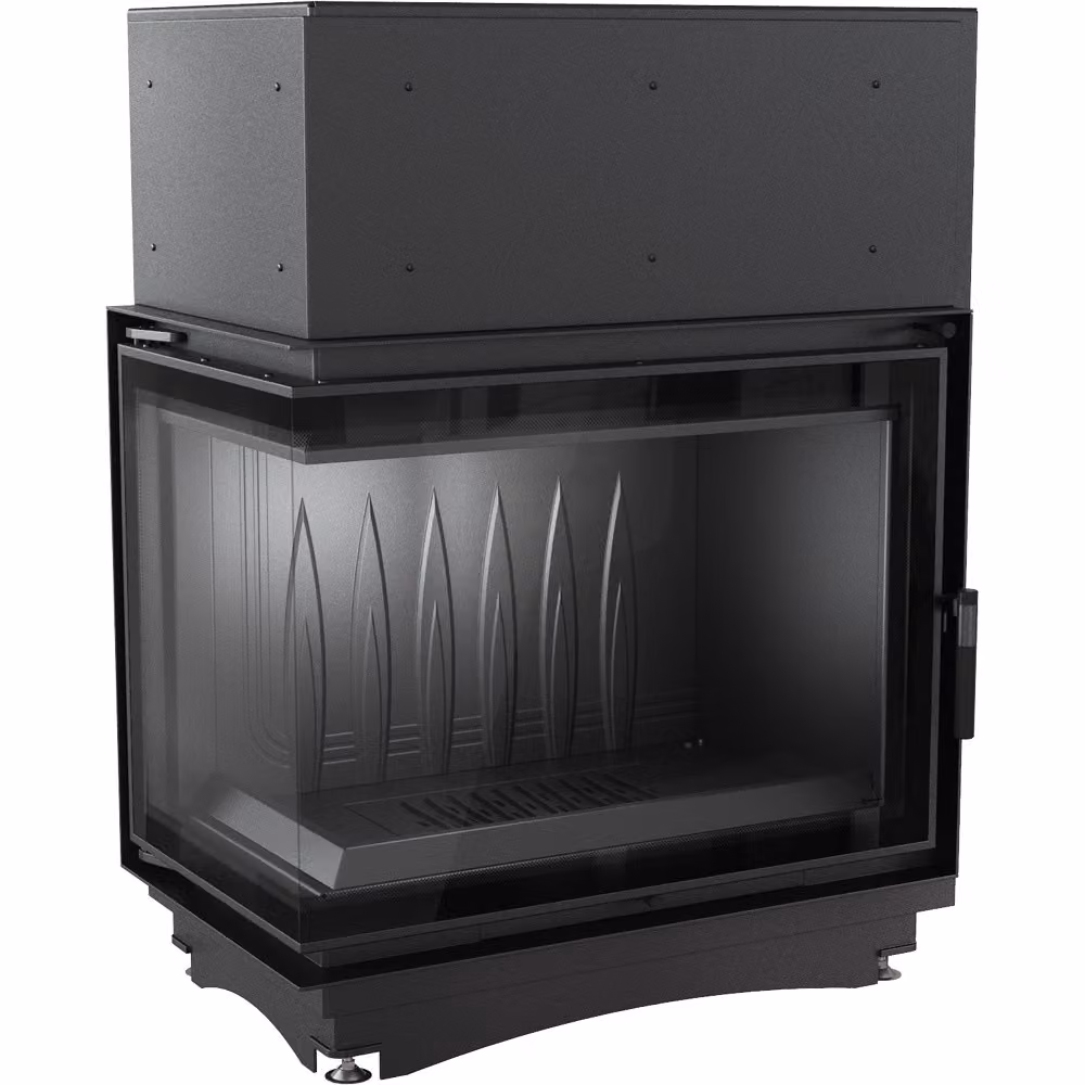 Caminetto in ghisa per legna AMELIA DECO sinistro 21 kW Ø 200