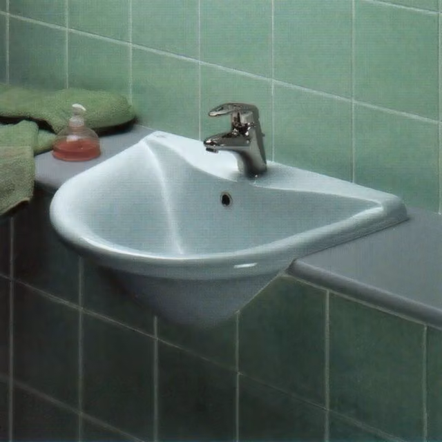 Lavabo Semincasso Diagonal Bianco Senza Colonna Ideal Standard - Ideal Standard