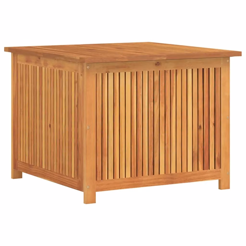 Contenitore da giardino vidaXL in legno di acacia oliato, marrone, L 75 cm x P 75 cm x H 58 cm – 2