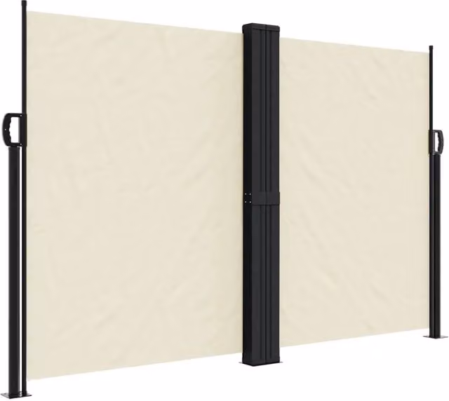 Tenda parasole laterale retrattile DESIGN IN in poliestere beige con struttura in alluminio e acciaio, L: 1000 cm, H: 160 cm – 1