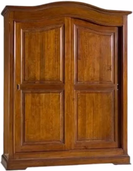Armadio con 2 porte scorrevoli in stile arte povera Mobili 2G colore noce L/P/H: 180 x 66 x 227 cm – 2