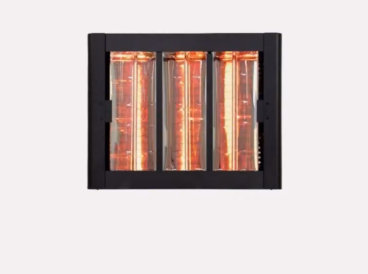 Riscaldatore a infrarossi - Nero - 6000 Watt, 42,2 x 52,5 x 18,4 cm