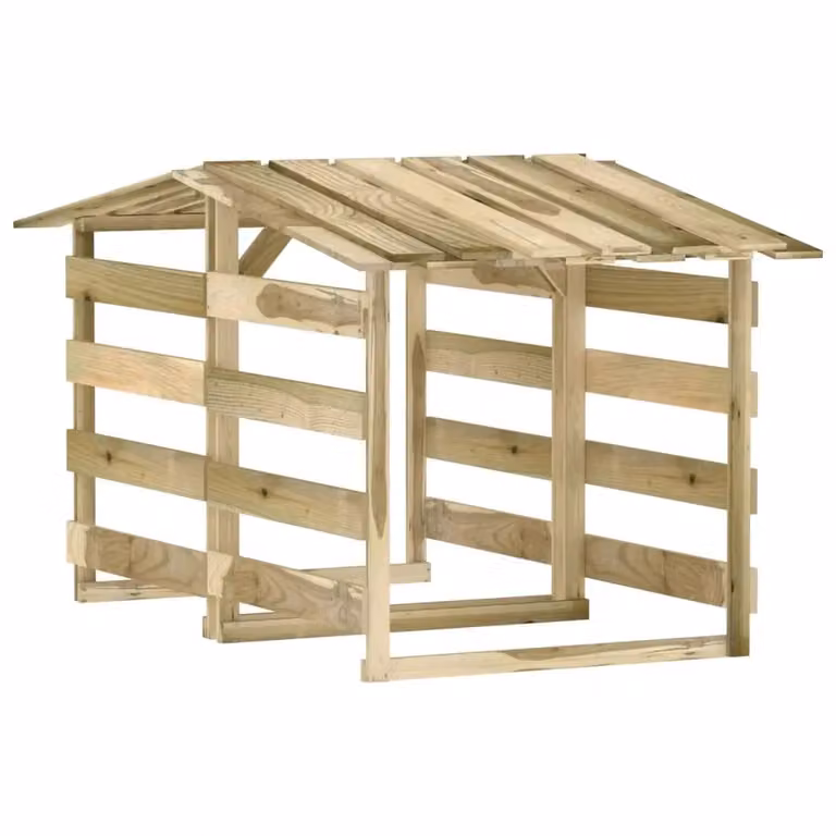 Set di 2 Pergole con Tetto a Capanna Videx in Legno, Colore Verde e Beige, L/P/H: 100 x 90 x 100 cm