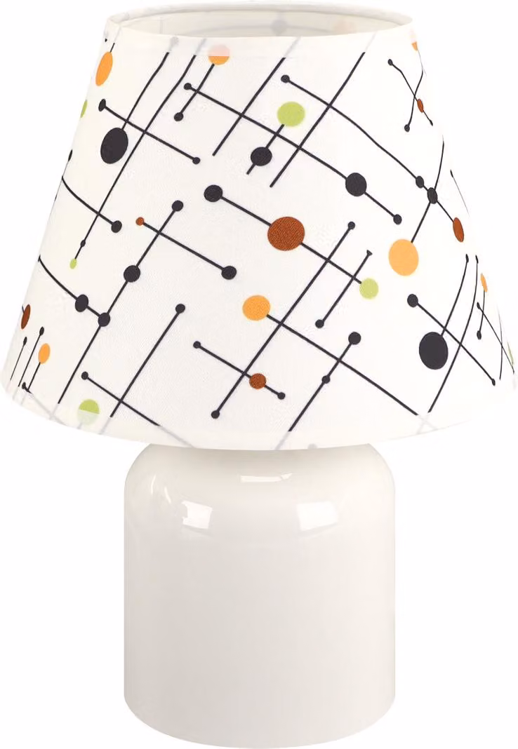 Strühm 04102 Lampada da tavolo 'IMBIR' E14, max 25 W, con interruttore, sorgente luminosa sostituibile