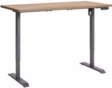 Scrivania regolabile in altezza Composad ENERGIA Nero e Noce, L: 150 cm