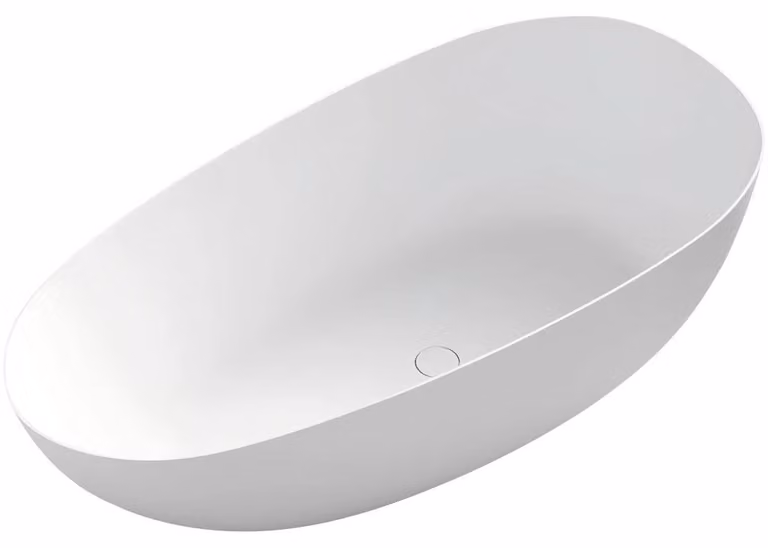 CERANO - Vasca da bagno freestanding in acrilico Unica - bianco opaco - 170x80 cm