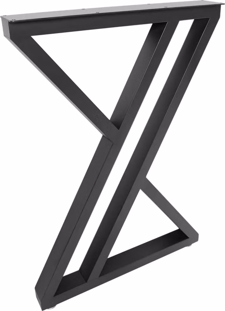 Set di 2 gambe per tavolo - Forma a X - Altezza 70 cm - Stile industriale - Con viti - Per tavolo fai da te, scrivania, bancone per la colazione