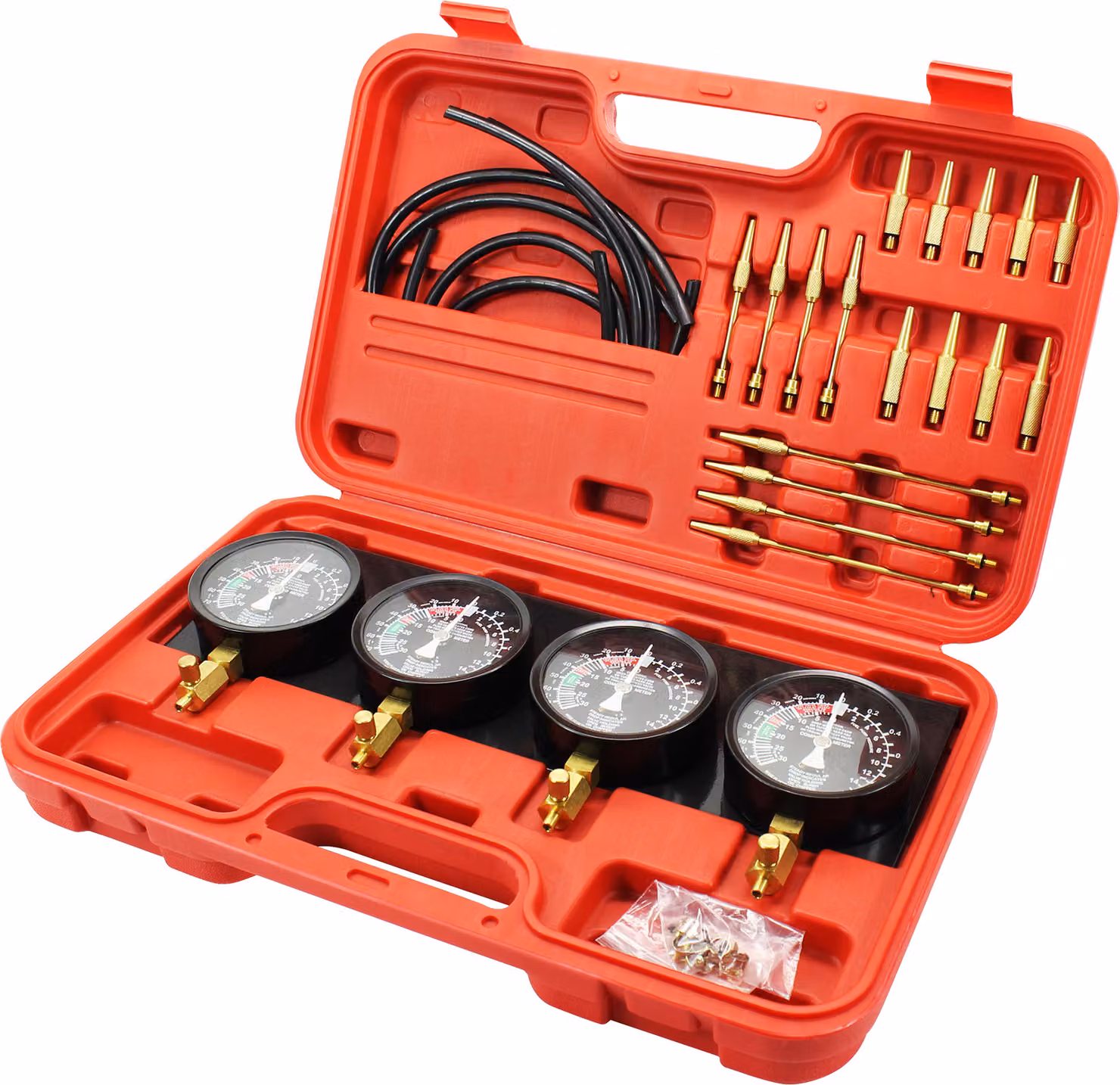 SucceBuy kit di strumenti per la sincronizzazione del carburatore a vuoto set di manometri per la sincronizzazione del carburatore con tubo di gomma