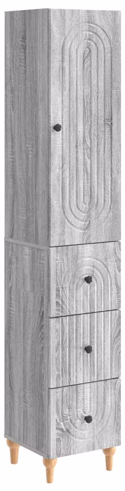 Set di armadi 2 pcs 33 x 34,5 x 90 cm Legno ingegnerizzato