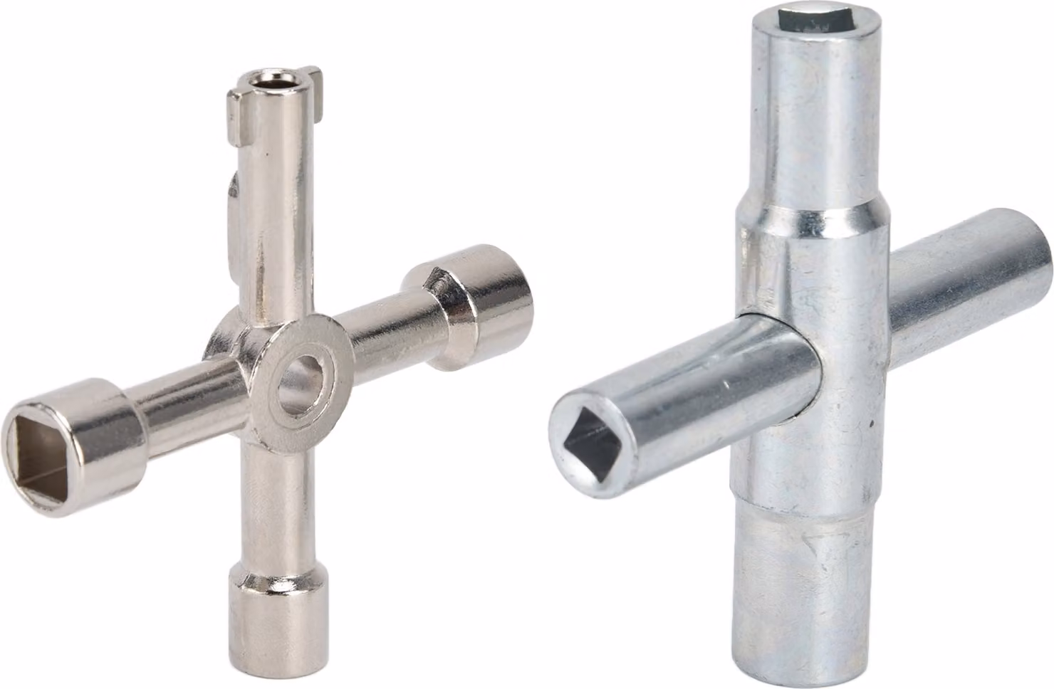 2 pezzi Chiave Sillcock, a 4 vie, resistente, piccola, compatta, portatile, pratica, viti rotanti per Power Gas