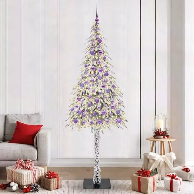 Albero di Natale con 300 LED Bianco 210 cm PE e Acciaio 3396248