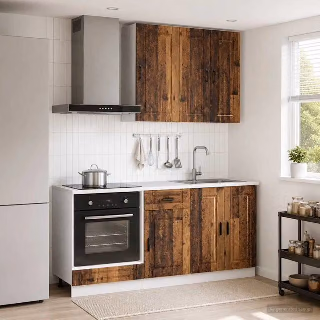 Unità Cucina PORTO 5 pz Legno antico Legno ingegnerizzato 3438283