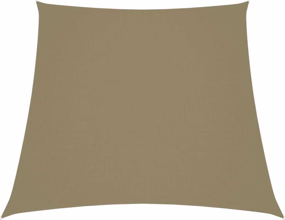 The Living Store Tenda da sole Oxford in tessuto trapezoidale 2/4x3 m Beige