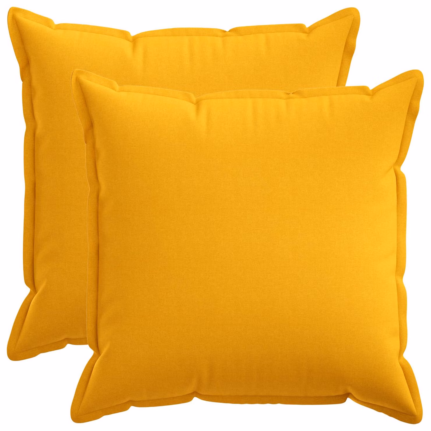 Set di 2 federe vidaXL HOUTEN Giallo Chiaro, forma quadrata, 70 x 70 cm