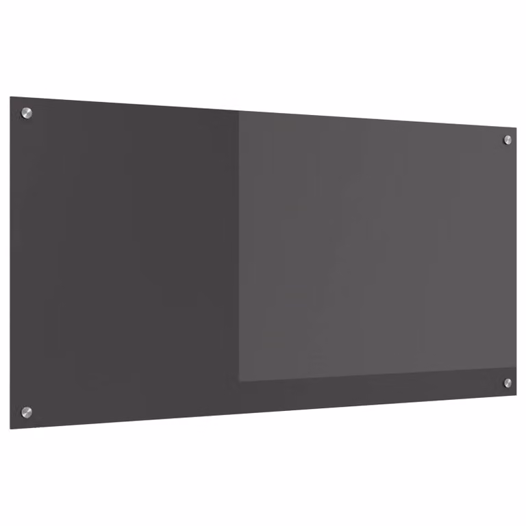 Schienale da cucina vidaXL in vetro temperato Grigio scuro L: 120 cm, H: 60 cm