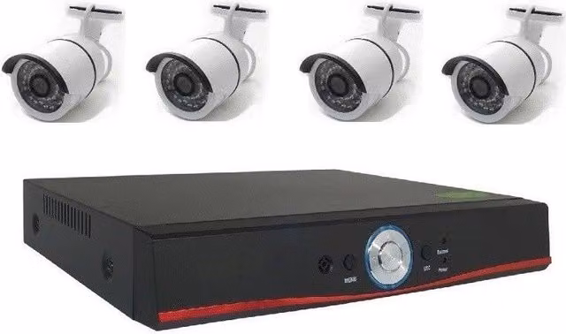 Kit Videosorveglianza Trade Shop TP-01 a 4 Canali con Risolutore 1080p Onvif 3MP Bianco