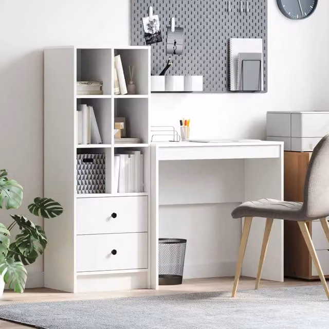 Scrivania Bianco 125,5 x 40 x 127 cm 2 pz 3337313