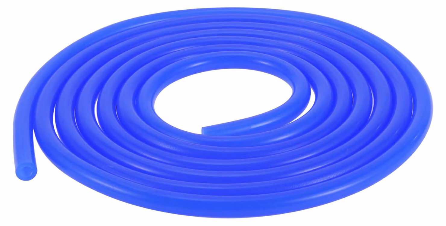 Tubo in silicone per vuoto, 10 piedi (circa 3 metri), diametro interno 6 mm, colore blu, resistente alle alte temperature, pressione massima 130 PSI