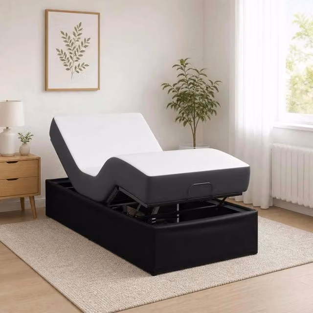 Telaio Letto Elettrico Regolabile Nero 200 x 100 x 33,5 cm 42037312