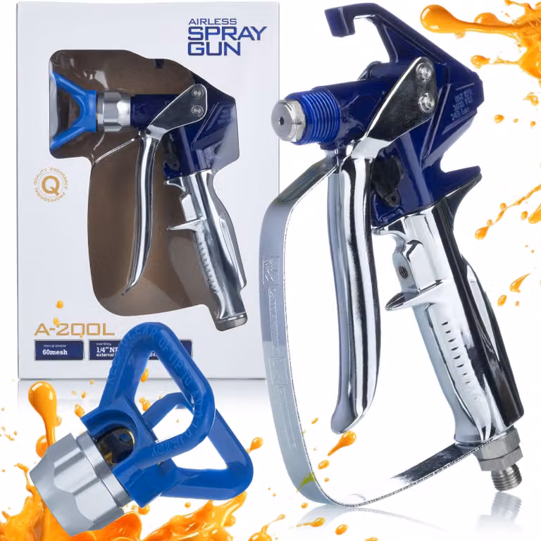 Rosfix Pistola per Vernice e Stucco Blue Monster | 500 bar | Compatibile con Graco, Wagner, Titan | Per Vernice e Stucco