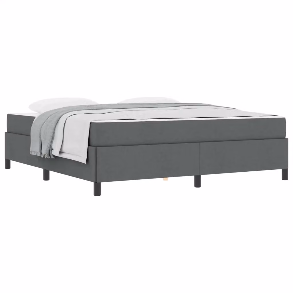 Letto a molle moderno vidaXL in tessuto grigio L: 180 cm, P: 200 cm – 2