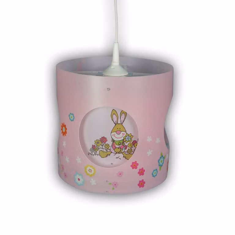 Niermann Standby Lampada a sospensione Bungee Bunny, dimmerabile, Violetto / Fucsia / Rosa, Cameretta, Plastica, Lampada a sospensione