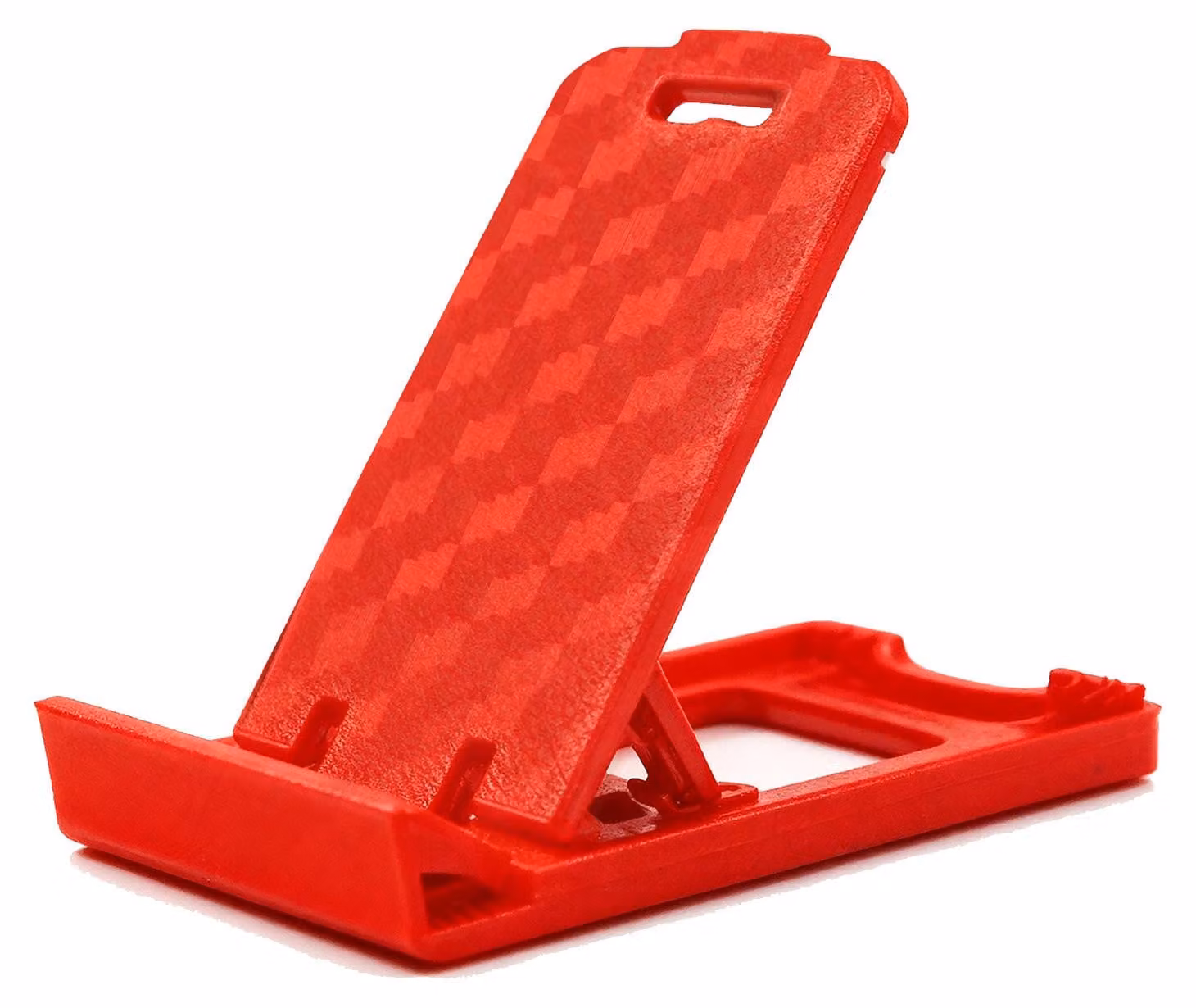 Supporto universale pieghevole da scrivania, compatto e versatile, ideale per l'ufficio domestico, colore rosso