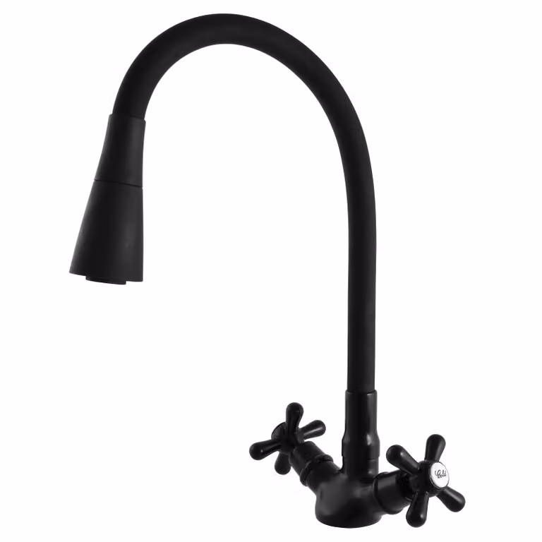 Rubinetto per lavabo a pavimento RAV Slezák con braccio flessibile e doccetta MK120.0/13CMAT Morava