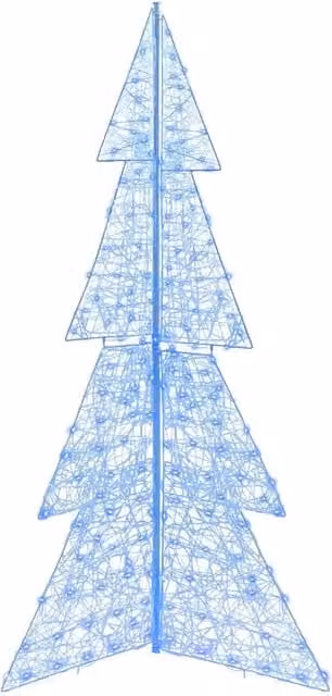 Albero di Natale moderno vidaXL con 240 LED blu, Altezza: 180 cm