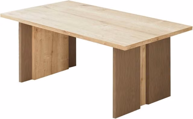 Tavolino moderno Hanah Home in legno beige L 90 cm x P 50 cm x H 40 cm