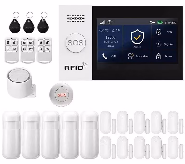 Sistema di allarme di sicurezza, sensori wireless, compatibilità con smart home, kit 2G WiFi F