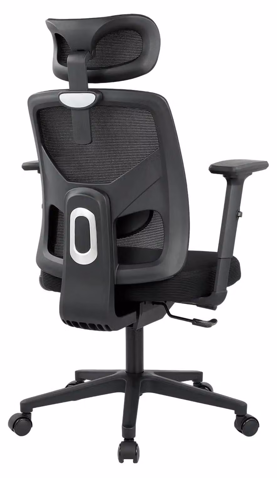 Sedia da ufficio, design ergonomico, regolabile in altezza, nera