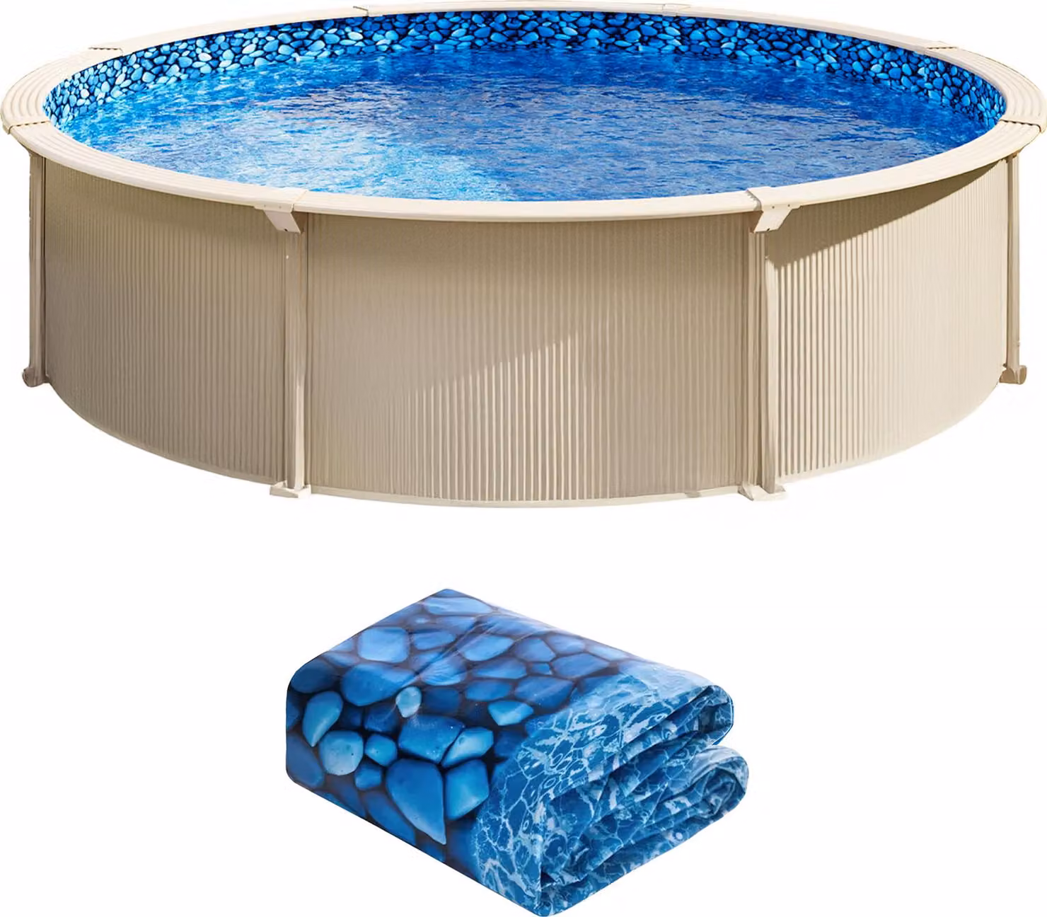 SucceBuy liner per piscina liner di ricambio per piscina φ549x120cm