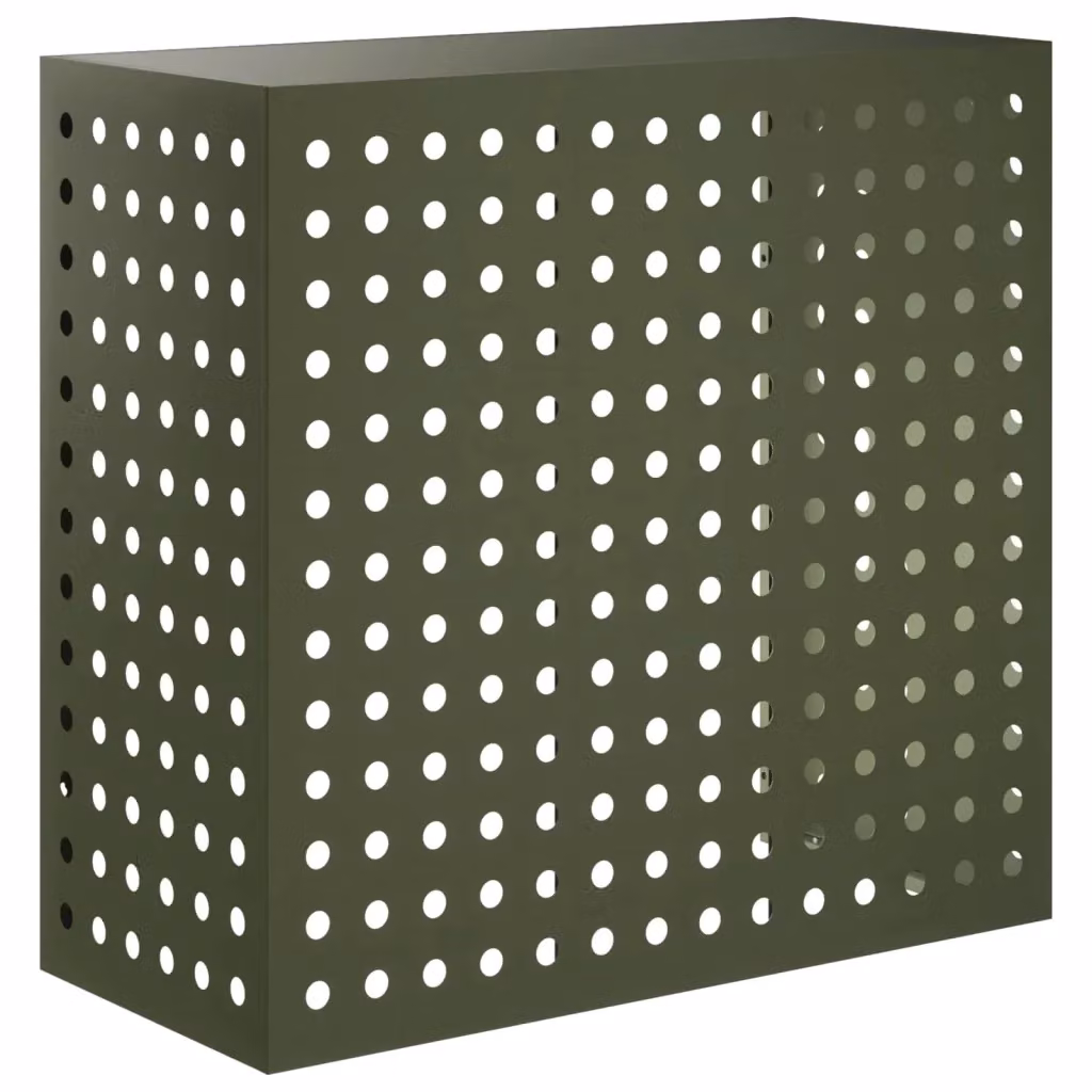 Copertura per condizionatore d'aria vidaXL in acciaio verde, L/P/H: 110 x 105 x 50 cm – 2