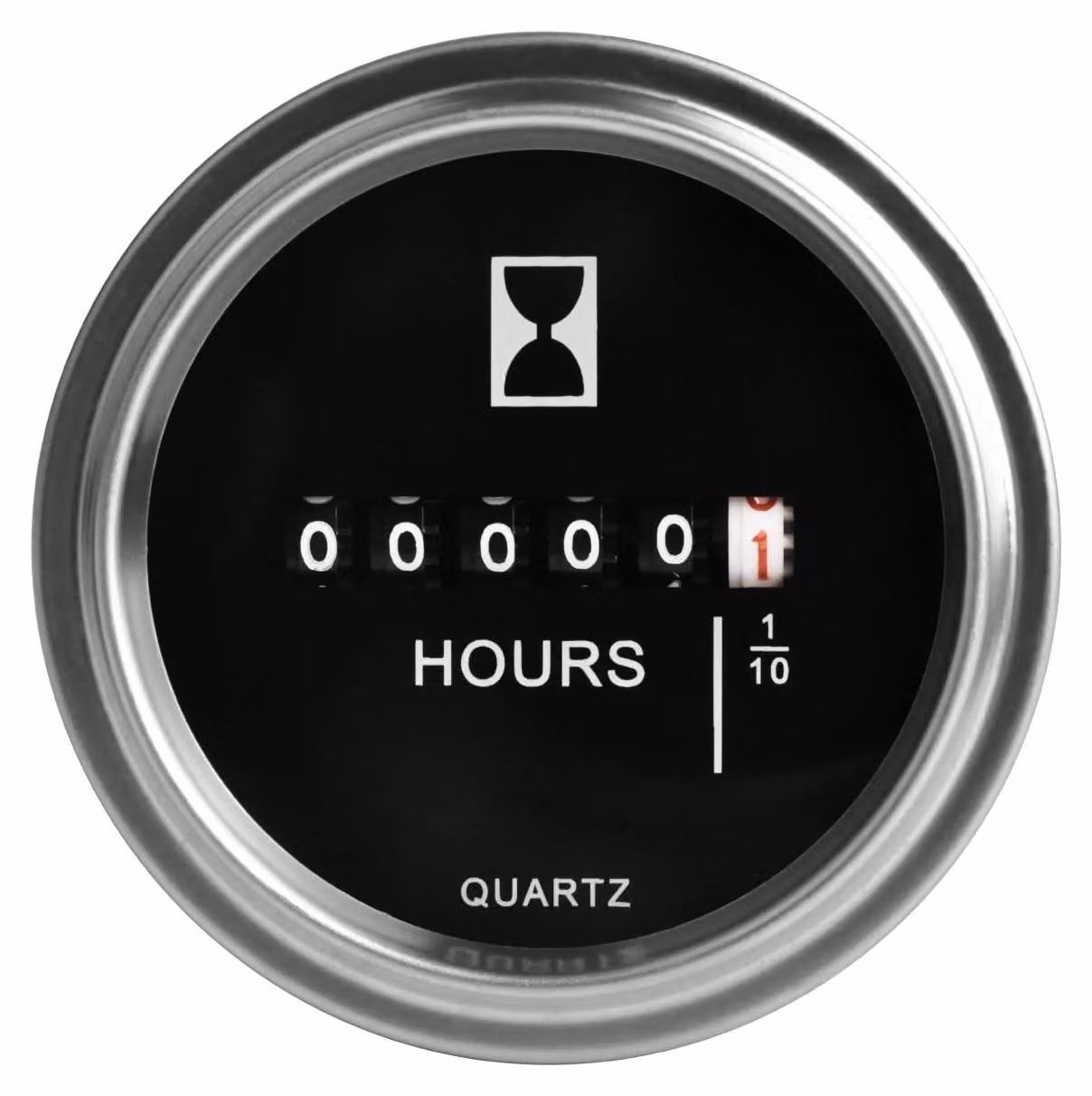 Contatore di energia elettrica a cristallo di quarzo, da 6V a 80V, con anello in acciaio inossidabile