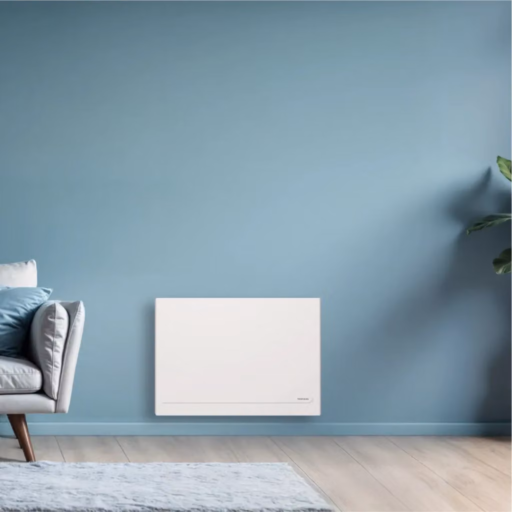 Radiatore elettrico Thomson MILLA WiFi con inerzia secca in ceramica 1000W, Bianco, L/P/H: 57 x 10 x 69,2 cm – 2