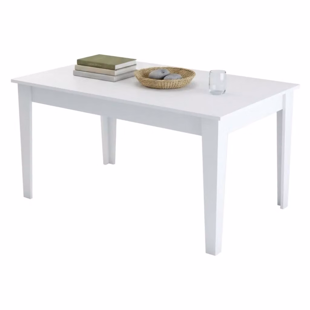 Tavolo fisso DMORA Viverone per 6 persone, rettangolare, bianco L: 145 cm, P: 88 cm, H: 75 cm – 2