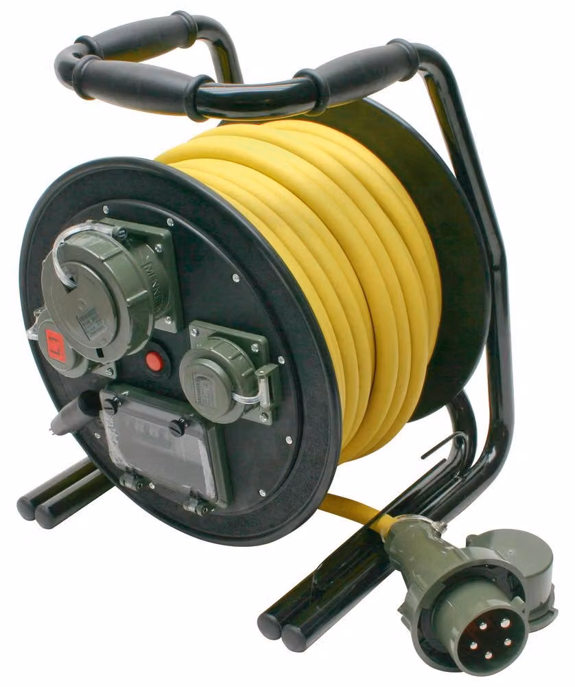 Avvolgicavo Dönges THW 400 V, 32 A, 25 m, L1/L2 (distributore di energia THW)