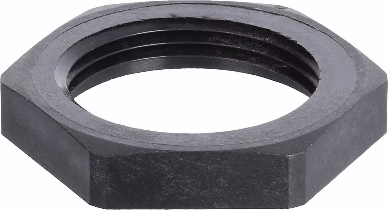 WISKA Controdado M25x1,5 GPA-M25 esagonale in poliammide (PA) colore nero intenso RAL 9005 - 1 pezzo