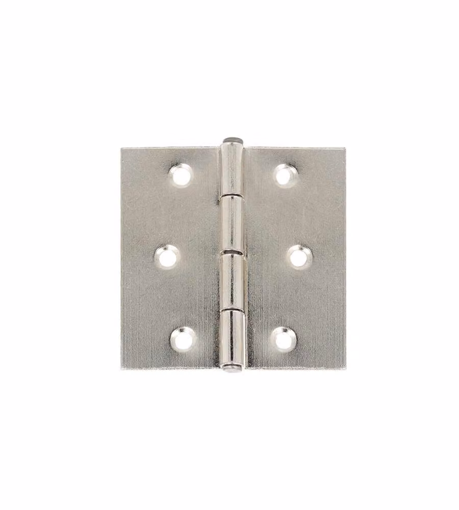 Cerniere quadre con spina fissa in ferro 50x50mm