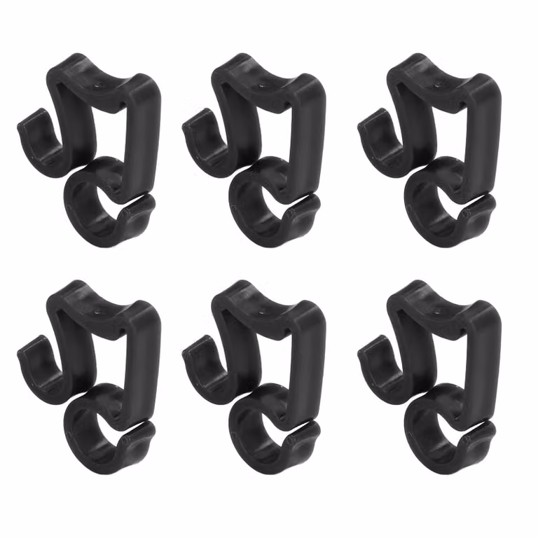 150 pezzi clip per luci natalizie, clip per luci natalizie, impermeabili, antigelo, in plastica, ganci per grondaie, clip per luci da esterno per Halloween