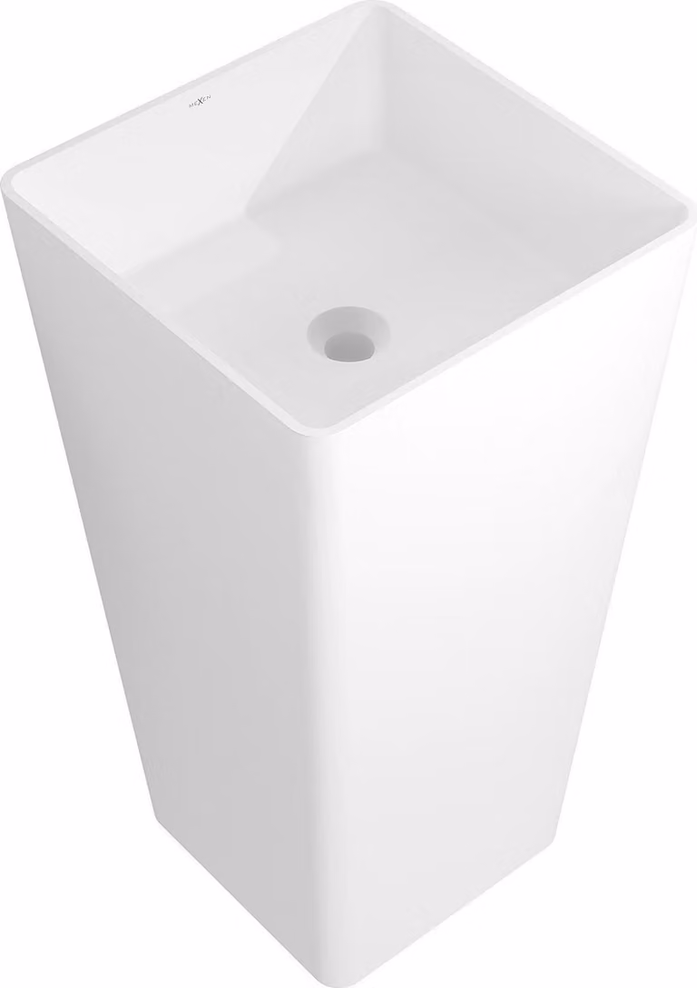 Mexen Adora lavabo freestanding in conglomerato 45 x 45 cm, bianco opaco - 26564500
