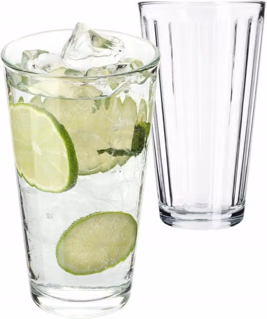 Bicchiere KADAX per bevande, succhi, acqua, bicchiere letterario, alto, 360 ml