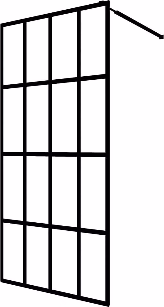 Cabina Doccia con Vetro Temperato Glassato 90x195 cm