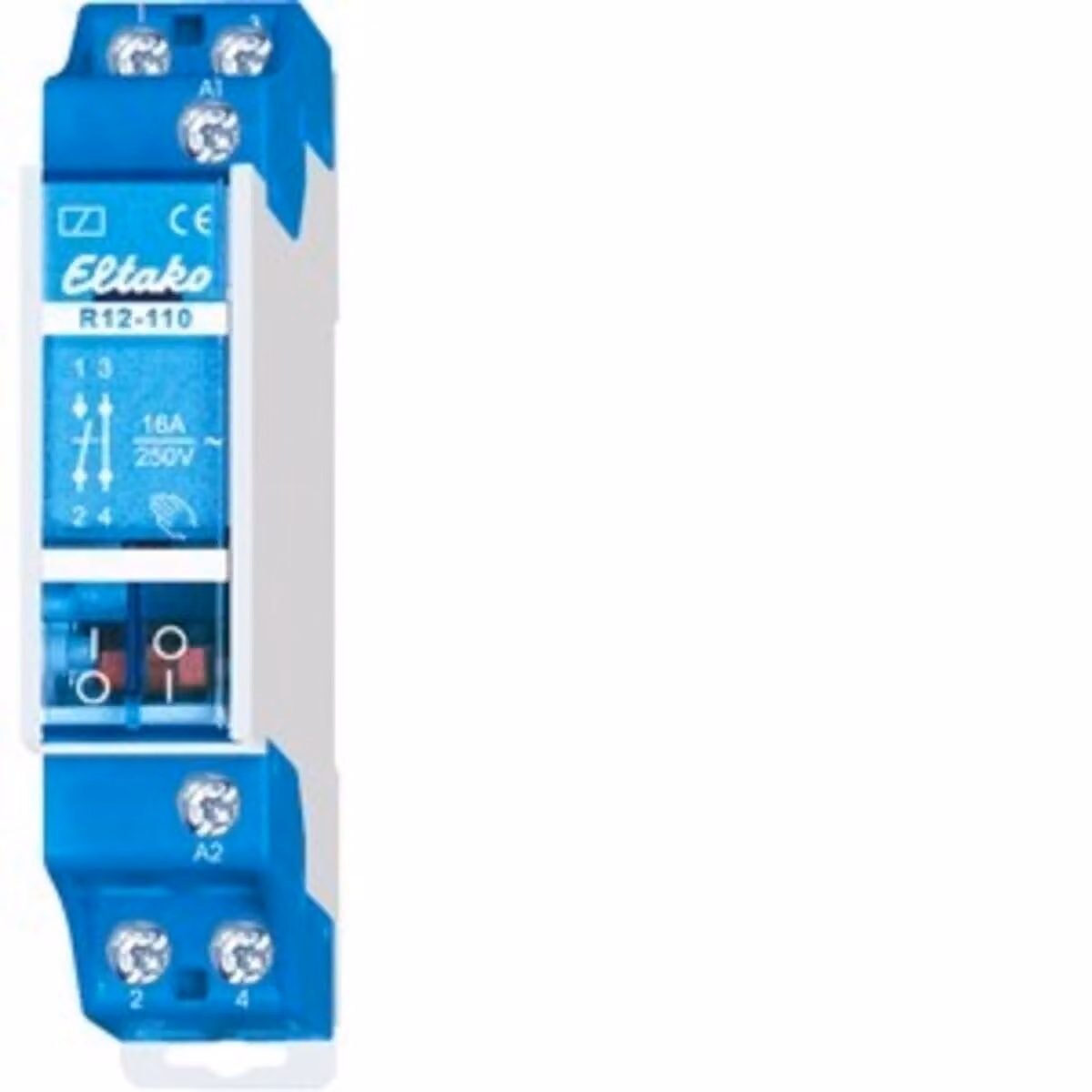Relè di commutazione ELTAKO, 12 V CC, 1 contatto di chiusura + 1 contatto di apertura, 16 A/250 V CA, 1 pz.