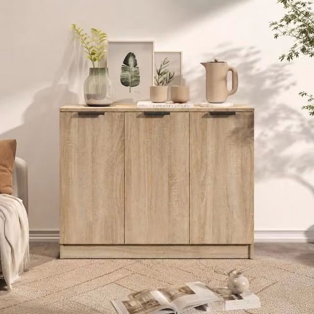 Sideboard Sonoma Oak 90.5x30x70 Cm Wood-based Material