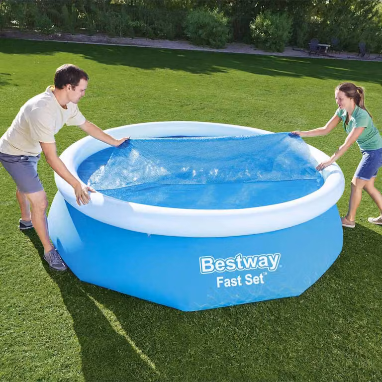 Copertura solare termica Bestway Flowclear per piscina rotonda, blu, diametro 305 cm