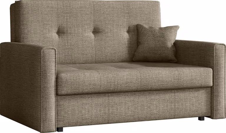 MIRJAN24 Divano letto Viva Bis II con contenitore e funzione letto, divano a 2 posti del produttore, divano imbottito per soggiorno (Spirit 3)