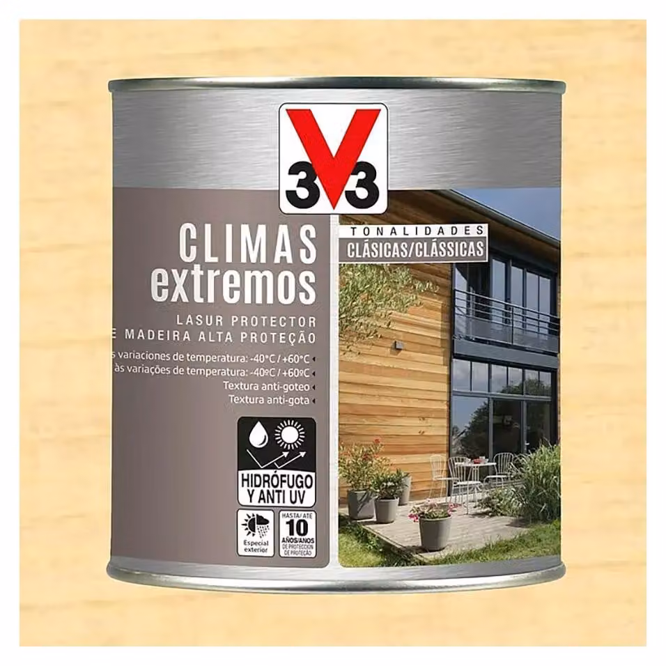 Olio per climi estremi V33 Protezione incolore a lunga durata per legno da esterno - V33
