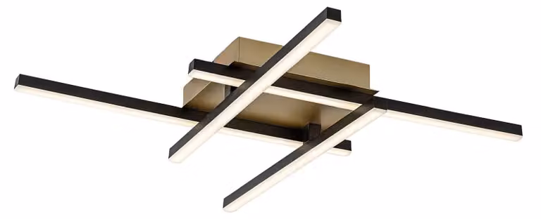 Rabalux 71398 Plafoniere Demir LED 24 metallo plastica nero/oro
